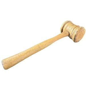 Gavel Vintage Handmade Signed with amazing patina